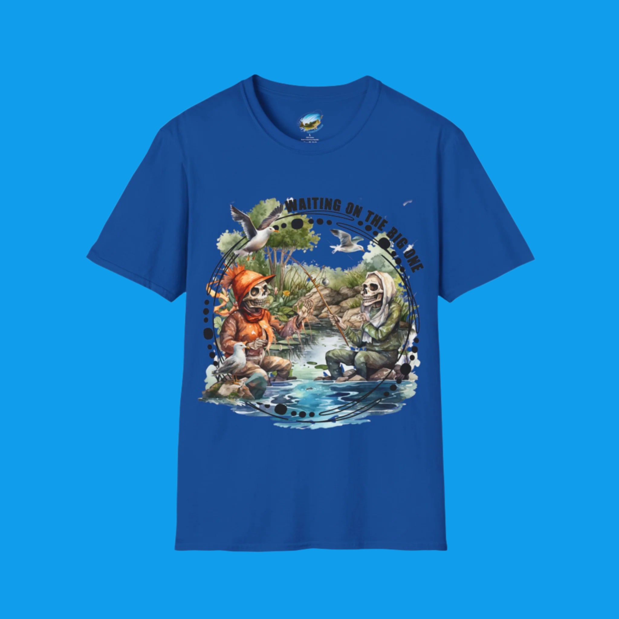 🎣 "WAITING ON THE BIG ONE" – THE ULTIMATE FISHING SHIRT FOR PATIENT ANGLERS ⏳💀