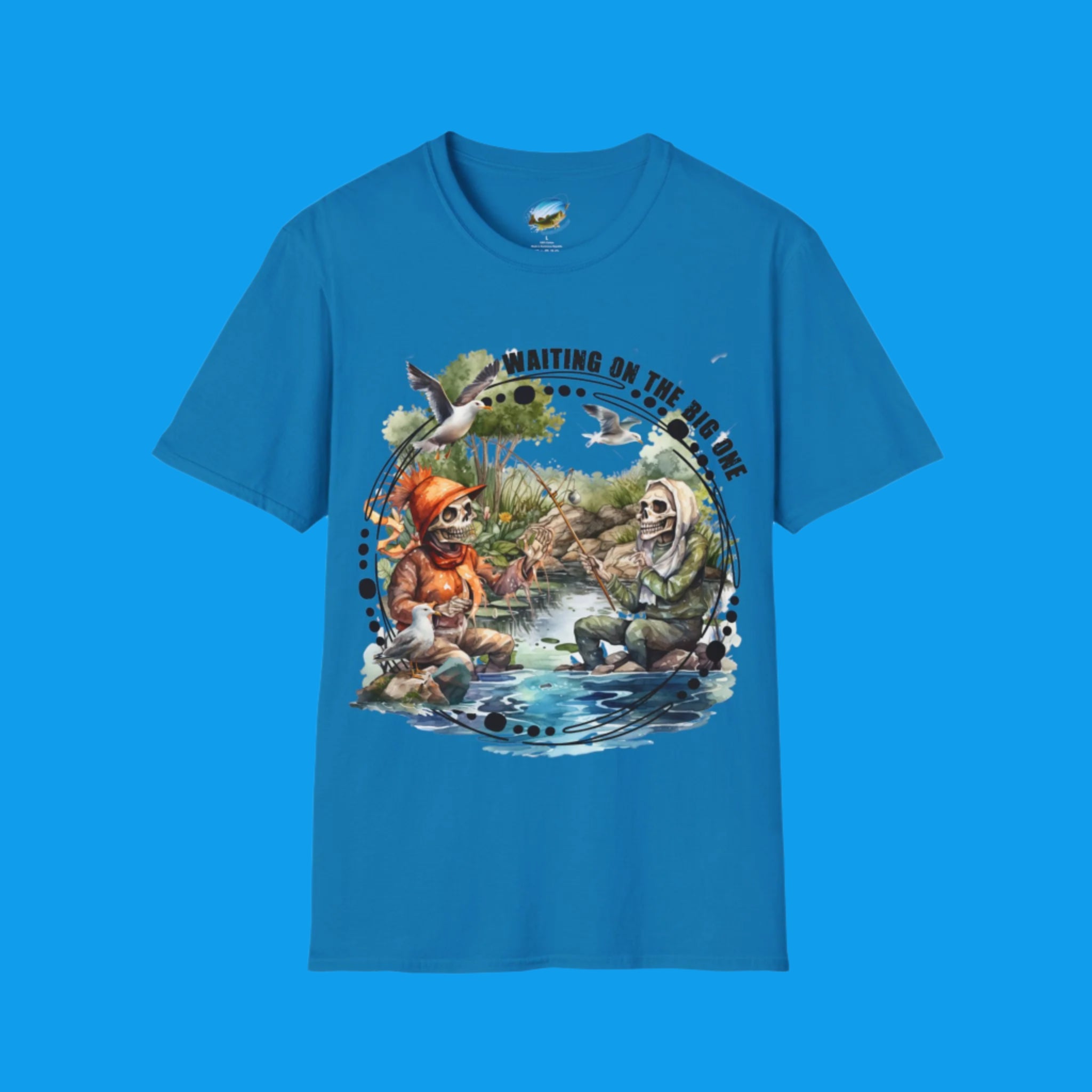 🎣 "WAITING ON THE BIG ONE" – THE ULTIMATE FISHING SHIRT FOR PATIENT ANGLERS ⏳💀