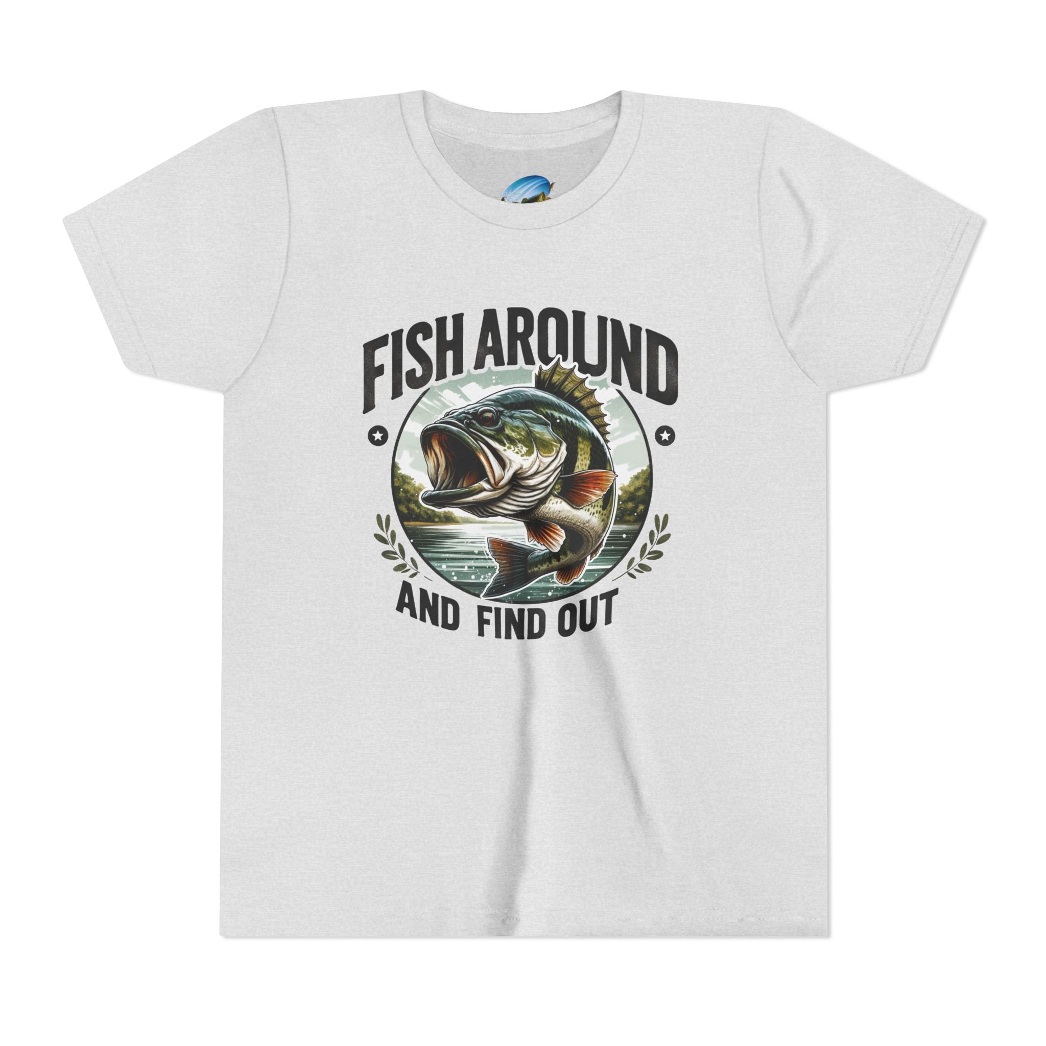 Youth Fishing T-Shirt - "Fish Around and Find Out" Graphic Tee