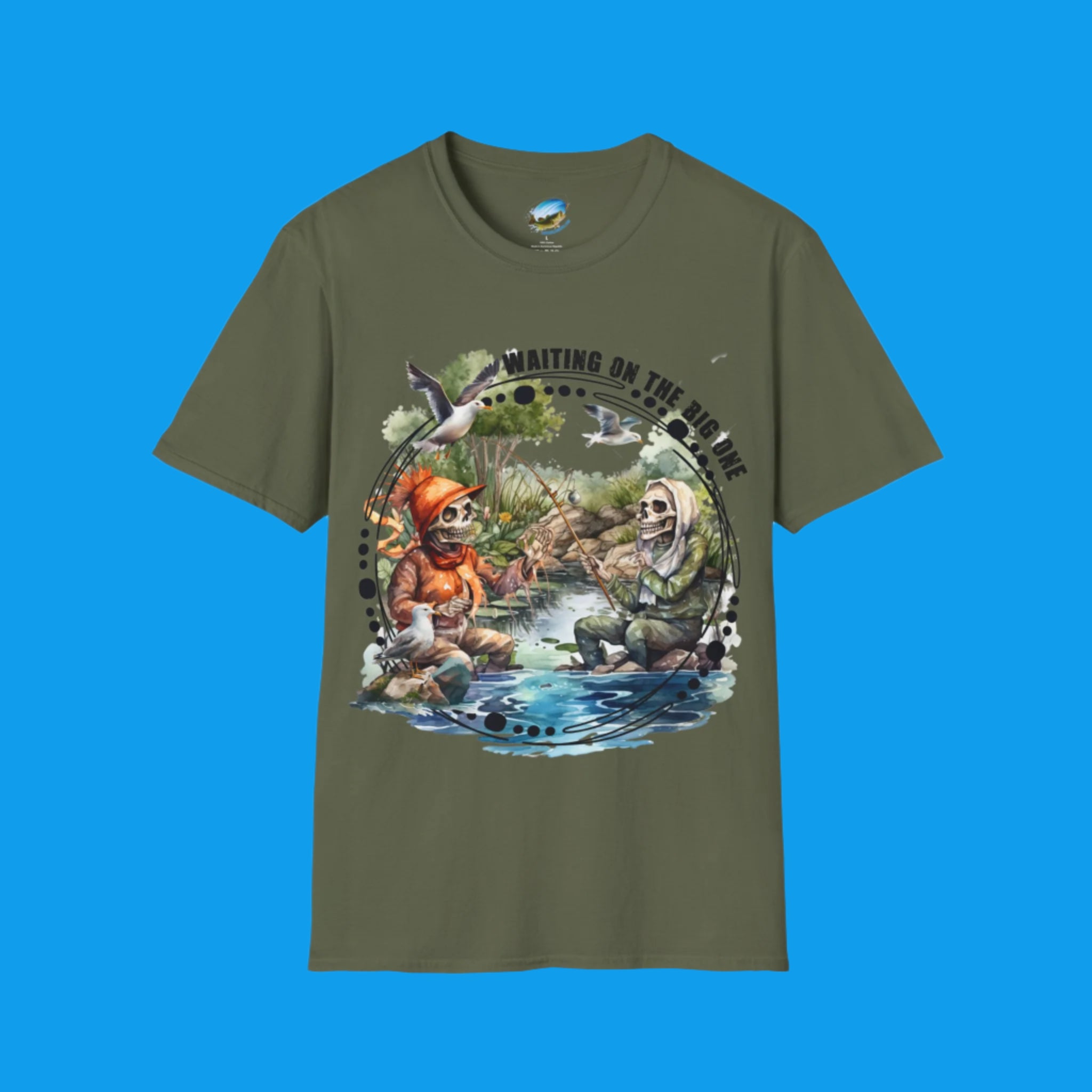 🎣 "WAITING ON THE BIG ONE" – THE ULTIMATE FISHING SHIRT FOR PATIENT ANGLERS ⏳💀