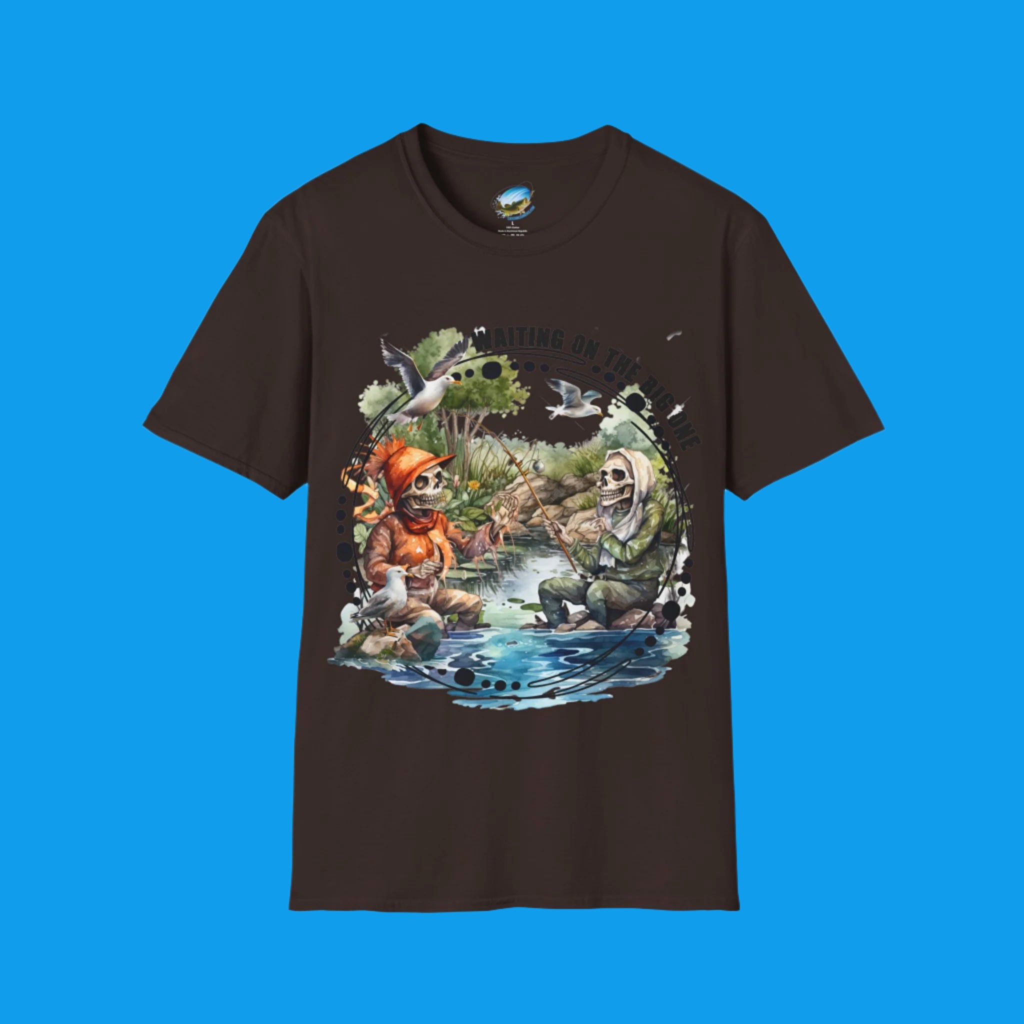 🎣 "WAITING ON THE BIG ONE" – THE ULTIMATE FISHING SHIRT FOR PATIENT ANGLERS ⏳💀