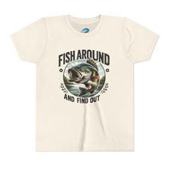 Youth Fishing T-Shirt - "Fish Around and Find Out" Graphic Tee