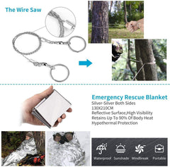14 in 1 Outdoor Emergency Survival Gear Kit